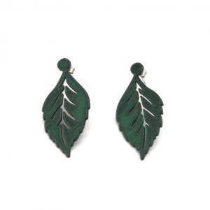 Pendientes Leaf-It Verde Pino
